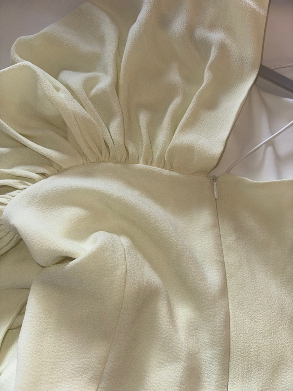 ORIRE Honey Column One-Shoulder Cream Dress - Picture 6 of 10